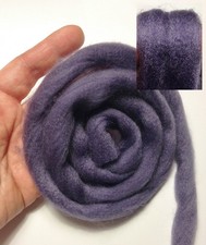 Morezmore M01390 1Y Viscose Roving Fiber for Mini Doll Hair Purple Gray