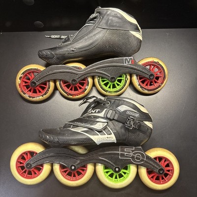 Bont Custom(?) Size 7(?) Carbon Fiber Inline Road Racing Skates