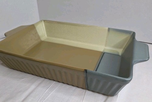 SANGO GOLD DUST GREEN 5040 BAKING DISH 13" x 9" - Picture 1 of 9