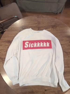 Stay Sick Clothing ''Sickkkkk'' White Crewneck Sweatshirt