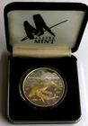 "HUMPBACK WHALE" Alaska 1 Oz .999 Silver Prf  Rd (Gold Highlighted) in Case