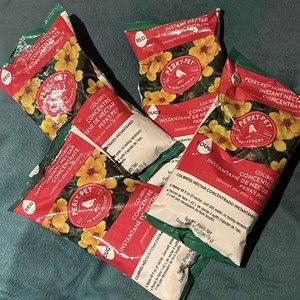 PERKY-PET HUMMINGBIRD Red Rouge INSTANT NECTAR FOOD MIX CONCENTRATE 4 - 8oz Bags