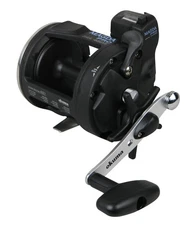 Okuma Magda Pro Line Counter Levelwind Trolling Reel, Small, Black/Silver,