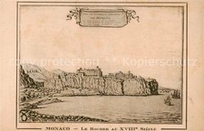 Monaco Le Rocher au XVIIIe Siecle