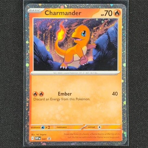 Charmander - SVP047 - Cosmos Holo - Black Star Promo - 151 - Pokemon Card - NM/M