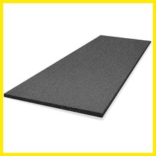 Customizable Polyethylene Foam Sheet 54 x 16 x 0.5 Inch Black Foam Insert Pad...