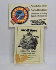 The Model Car Garage MCG-1004 Finned Flat Heads Evans center port