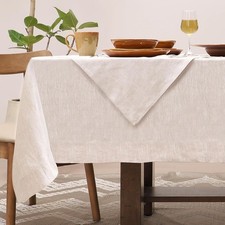 Linen Tablecloth 100 Pure Linen Table Cloth for Rectangle Tables Machine
