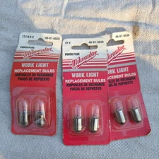 MILWAUKEE WORK LIGHT BULB 18V 49-81-0030 3 packs