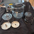 Vintage Pyrex Glass Percolator Coffee Pot 7756B 6 Cup Complete, very clean