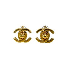 Chanel Coco Mark Earrings Women Gold One Size 824337