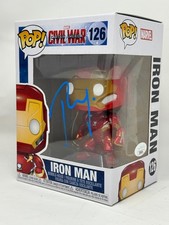 Robert Downey Jr. Signed Iron Man Funko Pop Marvel Autograph #126 JSA COA