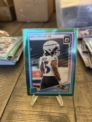 2025 Optic Rated Rookie Mike Green #250 Green Hyper Prizm (RC). E3