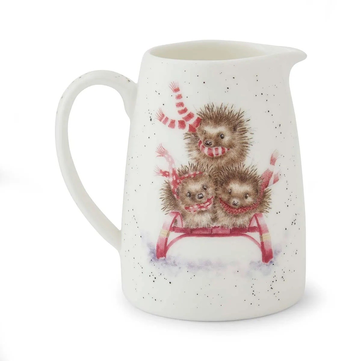 Wrendale Designs Christmas Hedgehog Posy Jug by Portmeirion Fine Bone China
