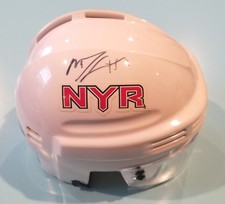Michael Del Zotto Signed Autographed Mini Helmet NY Rangers