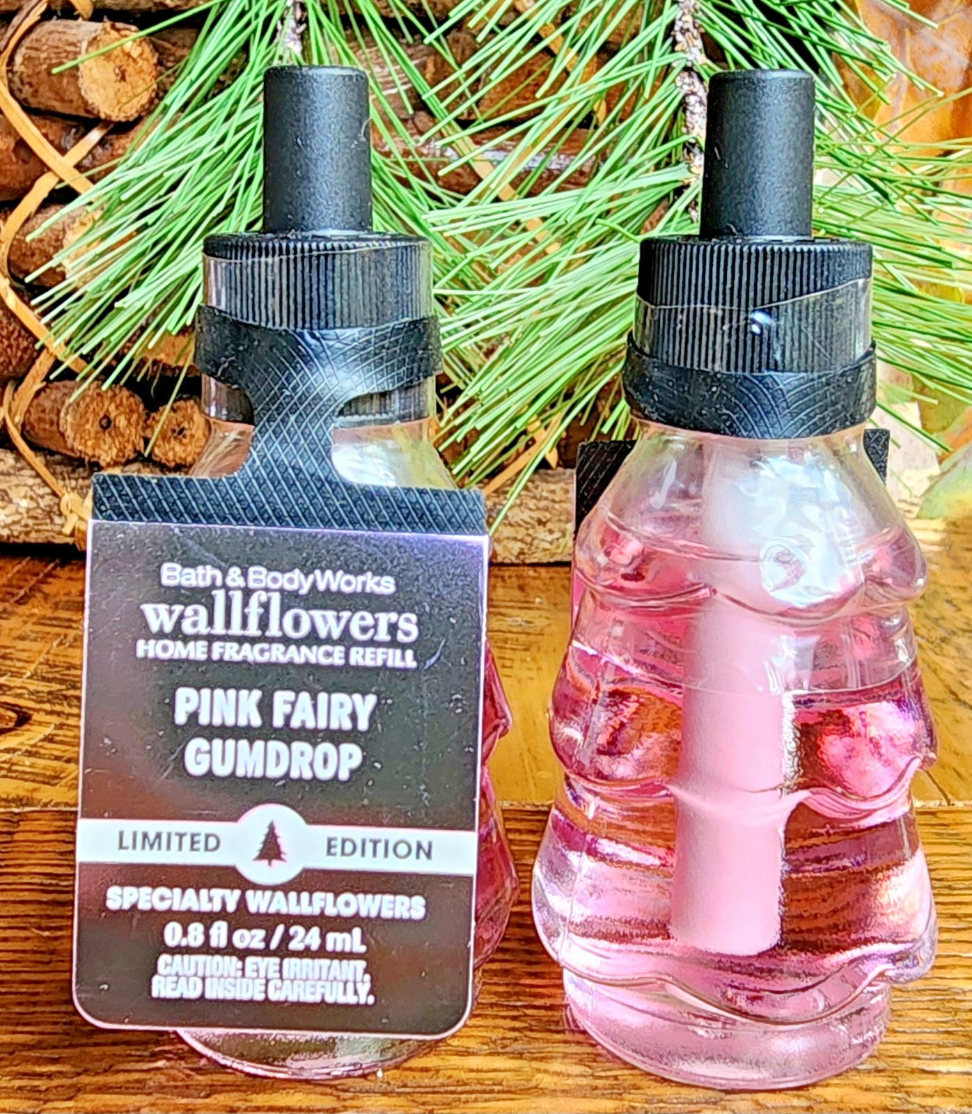 2Pc~2025🌲🩷PINK FAIRY GUMDROP~Bath Body WALLFLOWER REFILLS~SHIP FREE