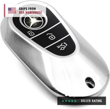 Suitable for Mercedes Benz key Cover accessories Silver 