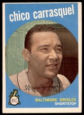 1959 Topps #264 CHICO CARRASQUEL Baltimore Orioles VG/EX