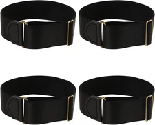 4 Pcs Sleeve Garters Elastic Arm Band Stretchy Adjustable Holders Armband