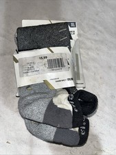 Size XL- Thorlos Experia Black Gray Low Cut Sock 1 Pair With Defects