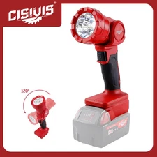 CISIVIS LED Flashlight Cordless Led Work Light Compatible Milwaukee M18 Battery