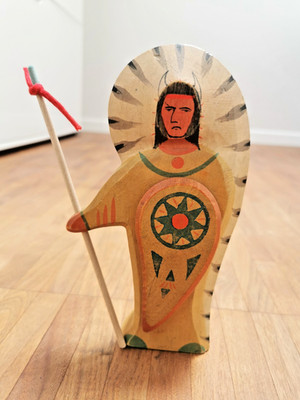 Ostheimer Indianer Häuptling Völker der Erde, natives, Vintage TOP! Brandstempel