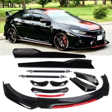 Front Bumper Lip Spoiler Splitter Body Kit Side Skirt Rear Lip For Honda Accor