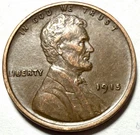 1915 LINCOLN WHEAT CENT PENNY CHOICE AU ALMOST UNCIRCULATED FULL WHEAT LINES