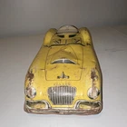 Vintage 1940s 1950s Marx Yellow Speedster Tin Lithographed Friction Toy Car 20"