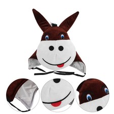  Donkey Headgear - Warm Donkey Hat - Adult Funny Animal Cap - Novelty Party Hat