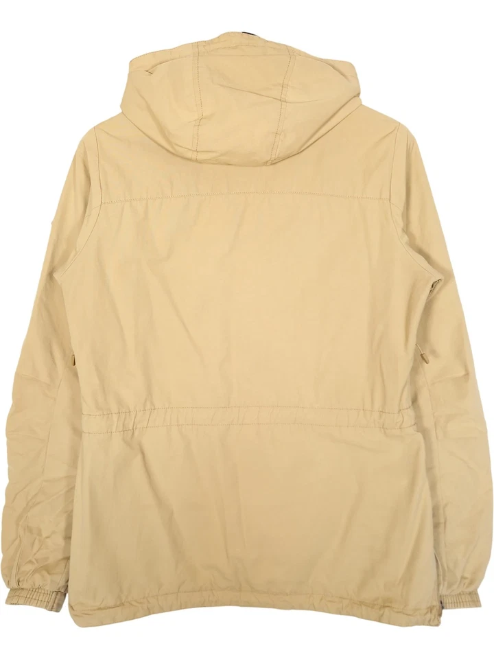 Chaqueta ajustada O'Neill 1/4 cremallera talla mediana para mujer beige con capucha forrada anorak Foto 2 de 4