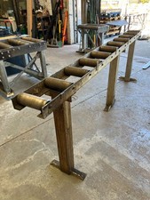 Aluminium Roller Table 2850mm x 240mm x 1000mm High with 11 No. Steel Rollers
