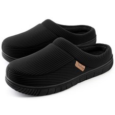 Mens Slippers Moccasin House Shoes Soft Memory Foam Slip-on Indoor/Outdoor
