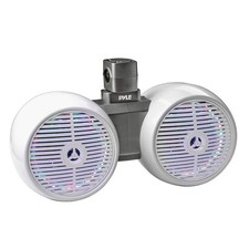 Pyle Marine Wakeboard Tower Speakers - Waterproof 6.5  Dual Subwoofer Speaker...