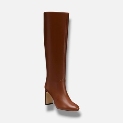 Stuart Weitzman Women's Brown Babette Tubo 85 Boots Size 10B