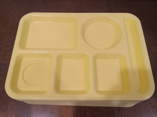 Lot of 15 SiLite 614 School Cafeteria Lunch Picnic Trays Vintage Chicago