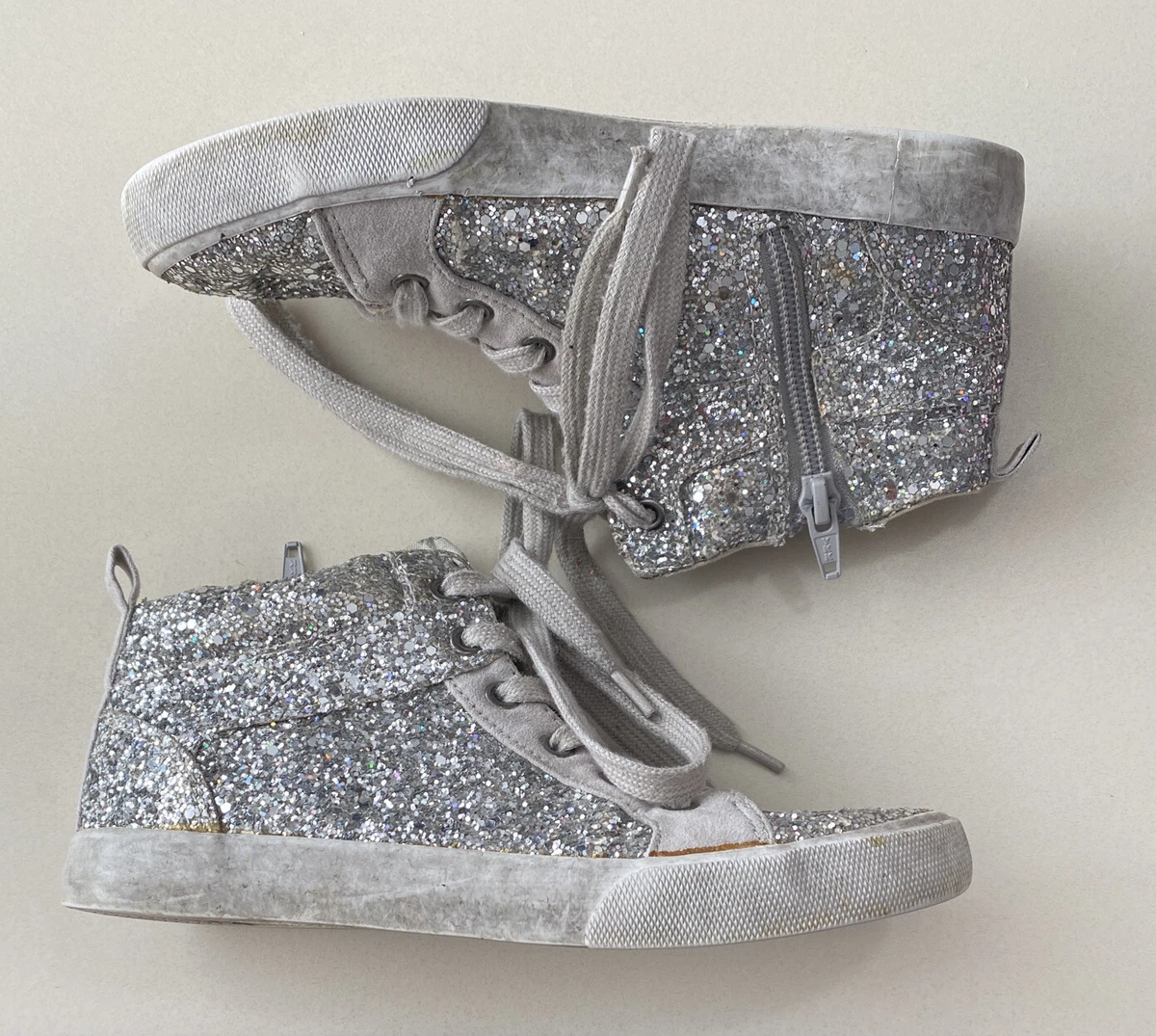 Girls sparkle hotsell high tops