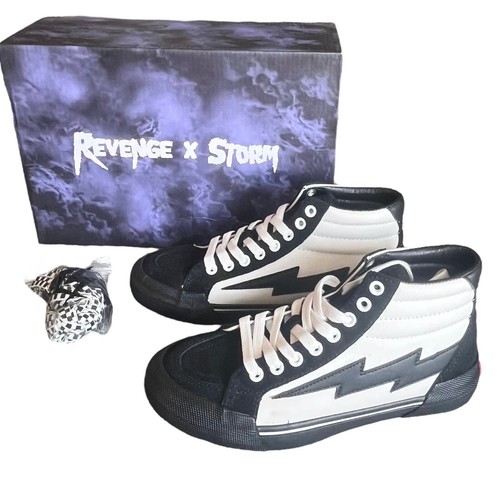 Revenge x Storm Vol 2 HIGH TOP SNEAKERS Black White Men's 5 Women's 6.5 Box - Picture 8 of 12