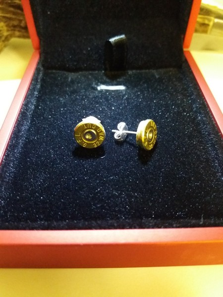 Pendientes Plata Culatin Bala