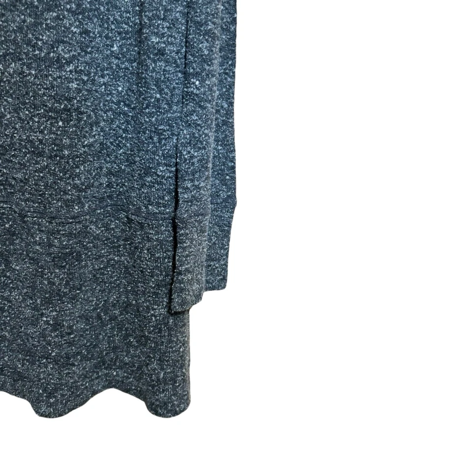 Suéter FLAX Para Mujer Pequeño Gris Estampado Capucha Cuello Túnica Pullover Sudadera Foto 4 de 4