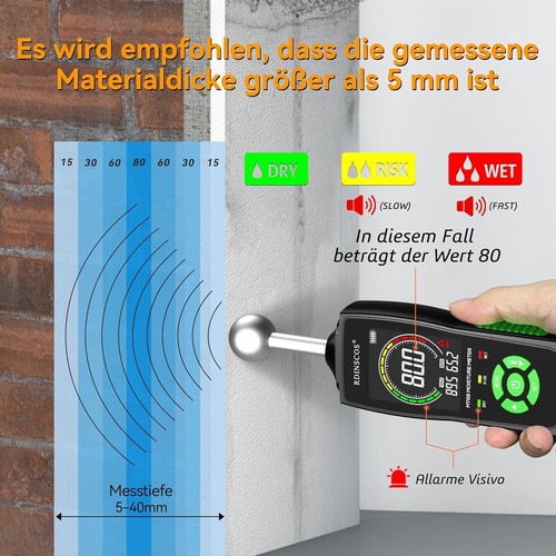 Feuchtigkeitsmessgerät für Wand und Mauerwerk - Bild 3 von 6