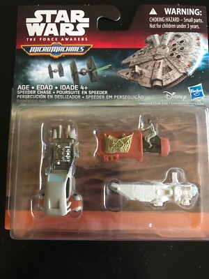 Star Wars Speeder Chase Micromachines Action Figures Disney Toy NEW Hasboro