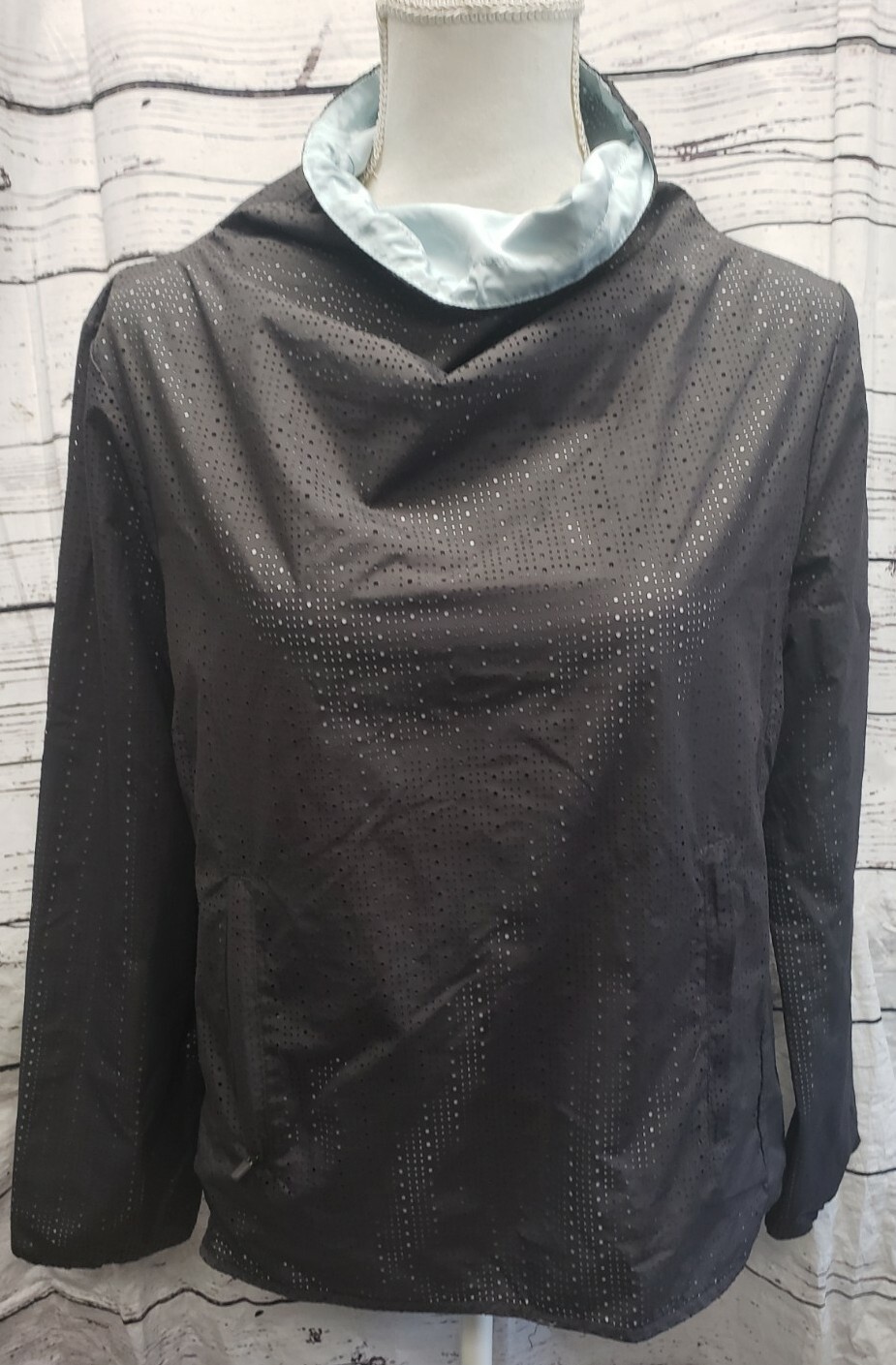 Fabletics Gray Teal Liora Pullover Jacket Women’s… - image 1