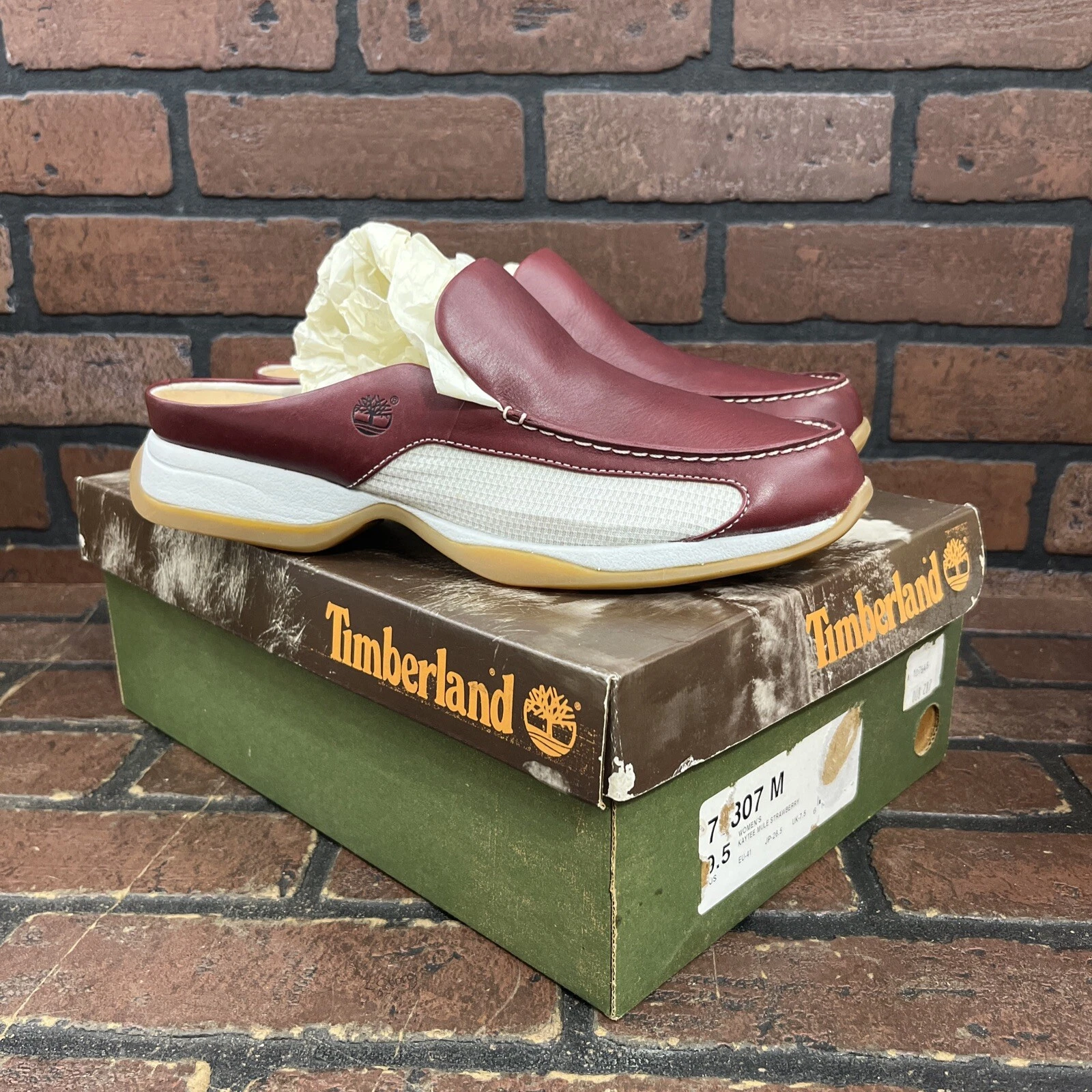 Scarpe slip on fragola Timberland Kaytee Mule da donna taglia 9 5 M