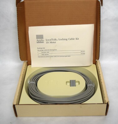 Apple LocalTalk Locking Cable Kit 10 meter M2066 Boxed #1 | eBay