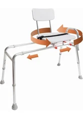 Eagle Health Supplies Swivel Sliding Shower Chair & Tub Transfer Bench (77662)