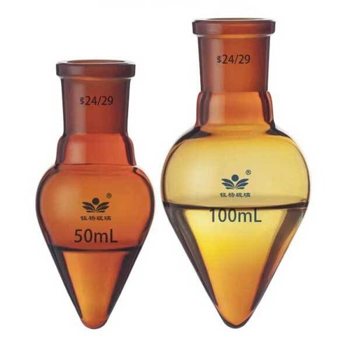 5ml - 1000ml Amber Clear Pear Shape Boiling Flask with Standard Outer Joints - Picture 13 of 13