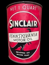 Sinclair Pennsylvania Motor Oil DIECUT NEW Sign 36" Tall USA STEEL XL Size 10 lb
