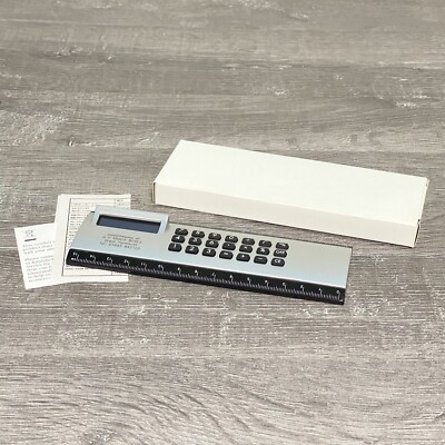 Taschenrechner 6'' Lineal Combo All in 1 batteriebetrieben verpackt Schule Arbeit Schreibwaren
