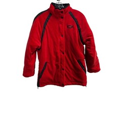 Vintage Nike Boys Reversible Jacket Size Large 14/16 Red Black Water Repellent